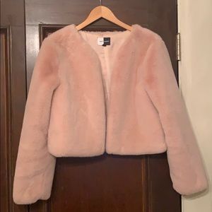 Pink Faux Fur Jacket